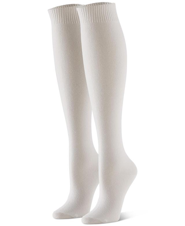 HUE Flat Knit Knee Socks 3 Pack Product Image