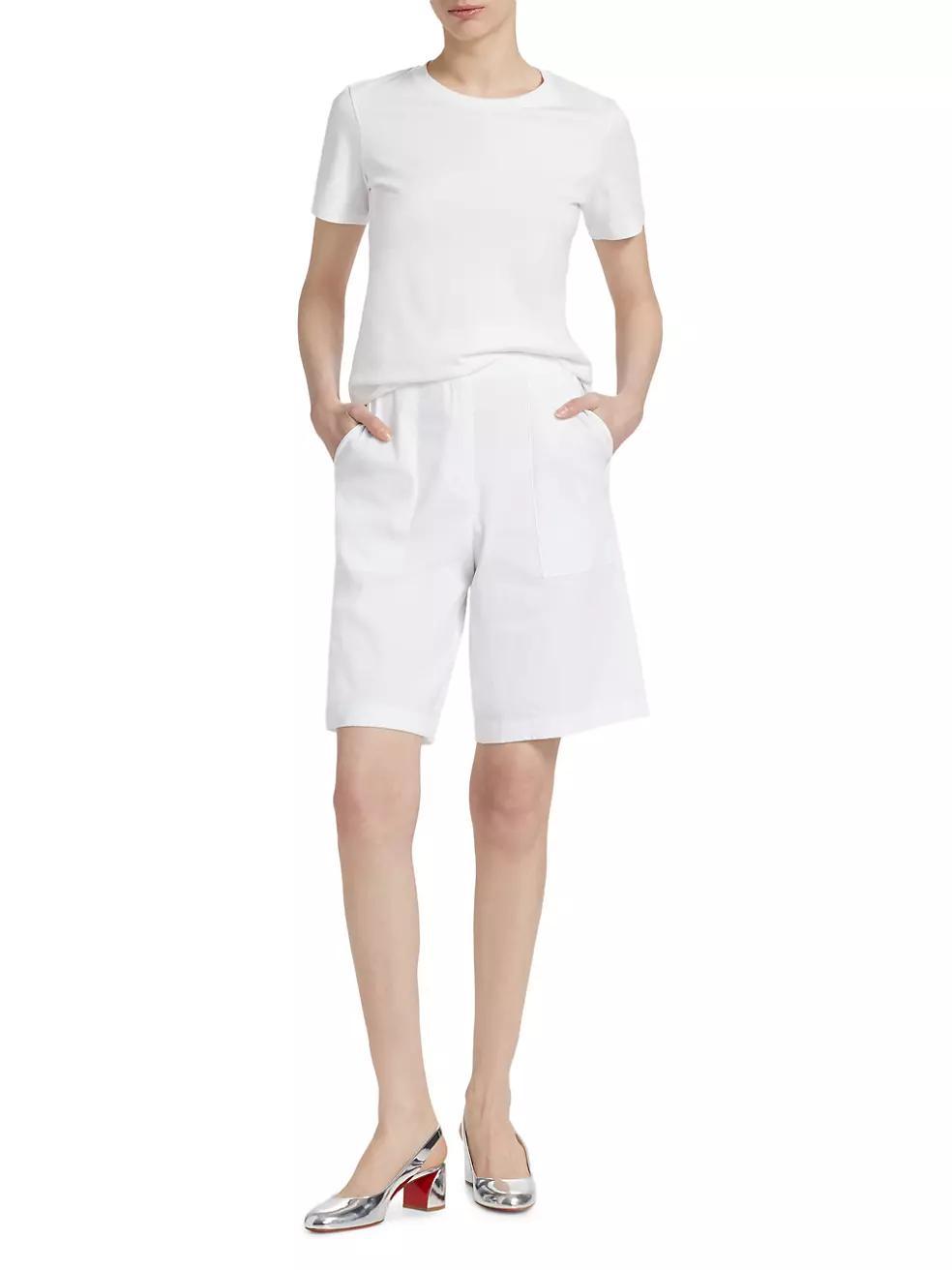 Utilitarian Pocket Linen-Blend Shorts Product Image