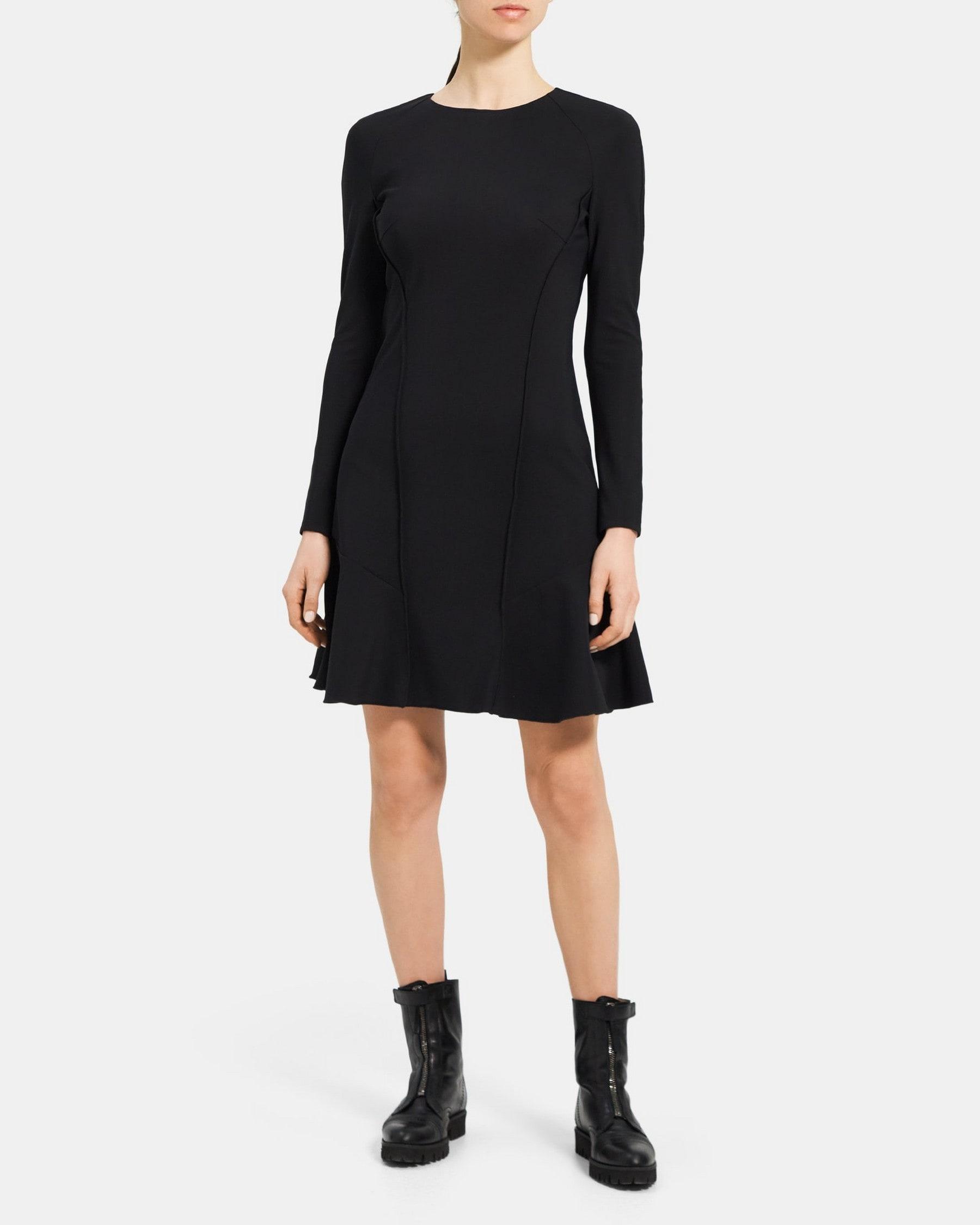 Fit-and-Flare Dress in Performance Knit Product Image