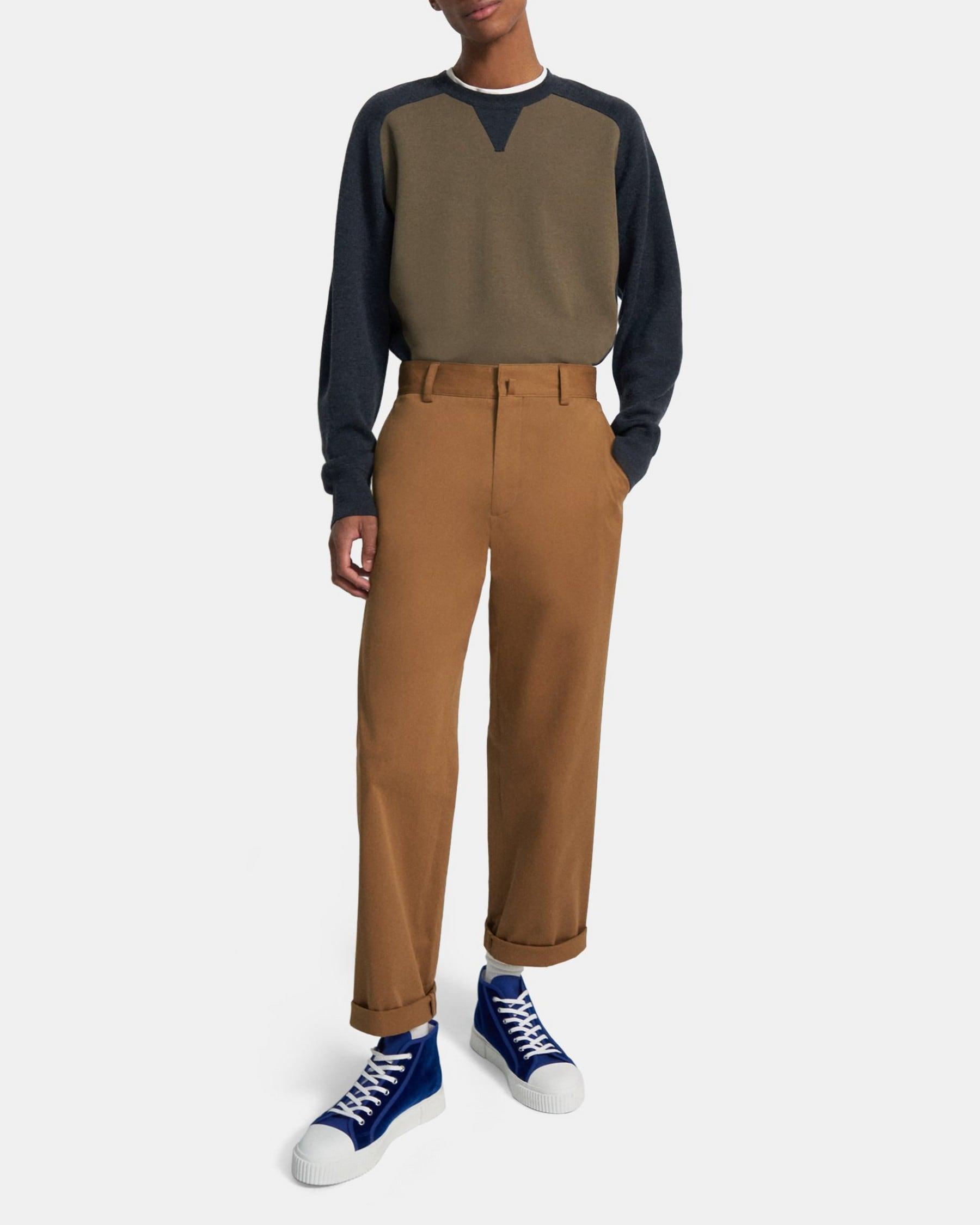 Cotton Twill Straight-Leg Pant Product Image