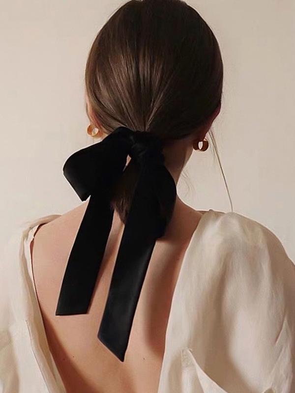 Bowknot Solid Color Hair Accessories Product Image