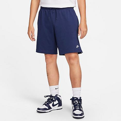 Nike Mens Nike Club Knit Shorts - Mens White/Black Product Image