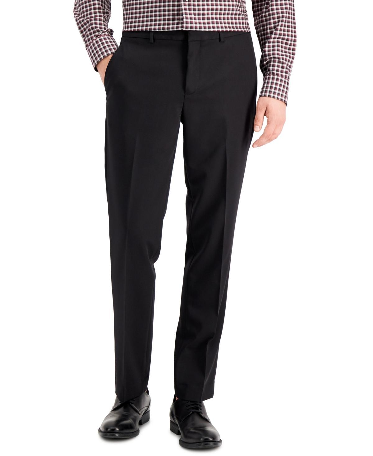 Perry Ellis Portfolio Mens Modern-Fit Stretch Solid Resolution Pants Product Image