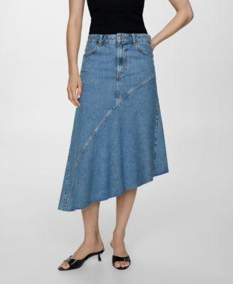 Women's Asymmetrical Denim Skirt Product Image