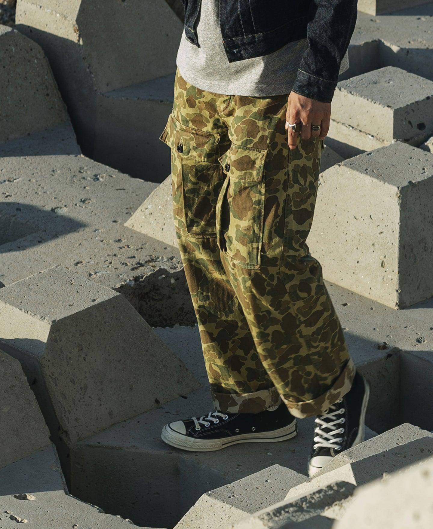 US Army M-1943 Herringbone Cotton Camouflage Pants (Modified) Product Image