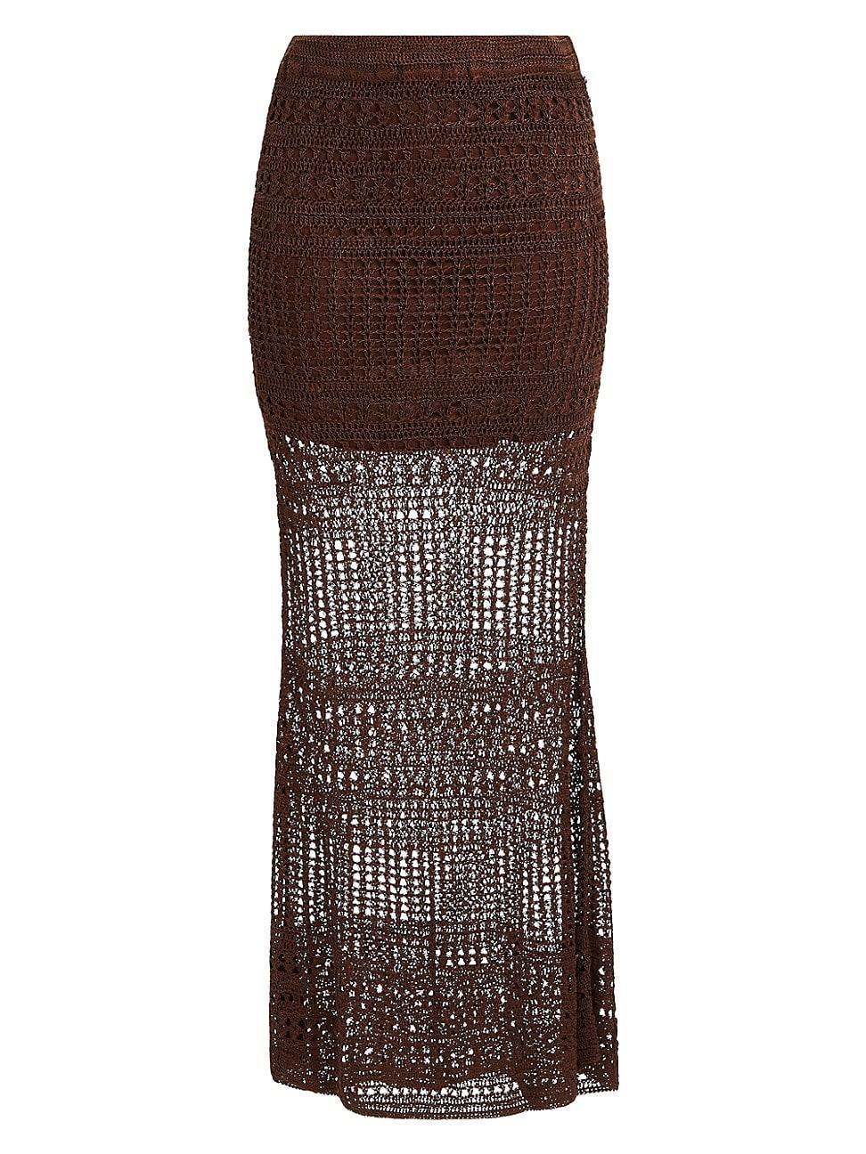 Womens Topanga Crochet Maxi Skirt Product Image