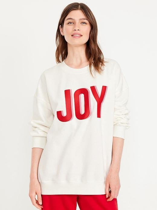 SoComfy Oversized Graphic Sweatshirt Product Image