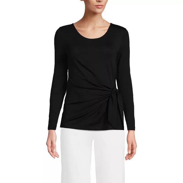 Womens Lands End Tie-Front Top Product Image