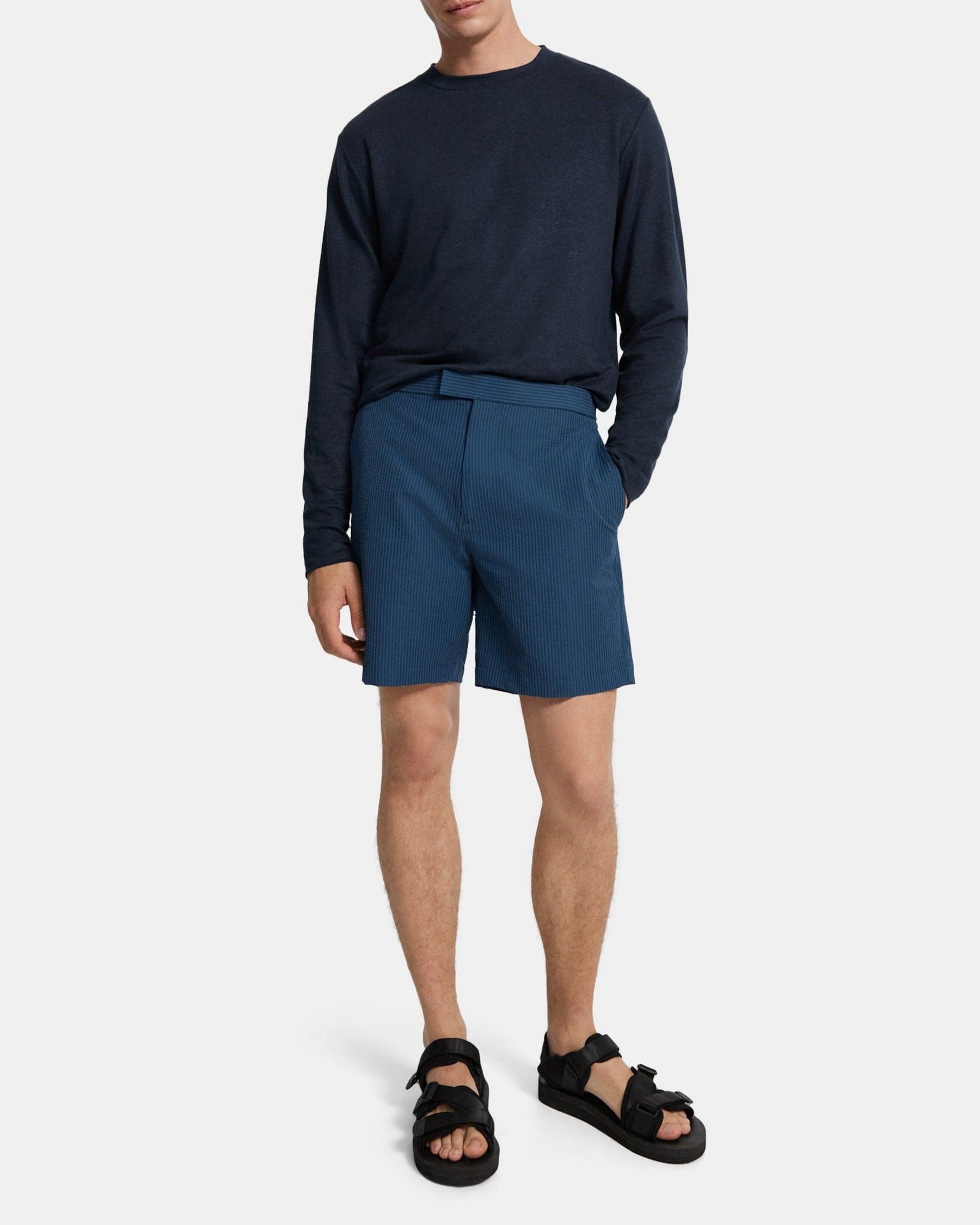 Swim Trunks in Stretch Seersucker Product Image