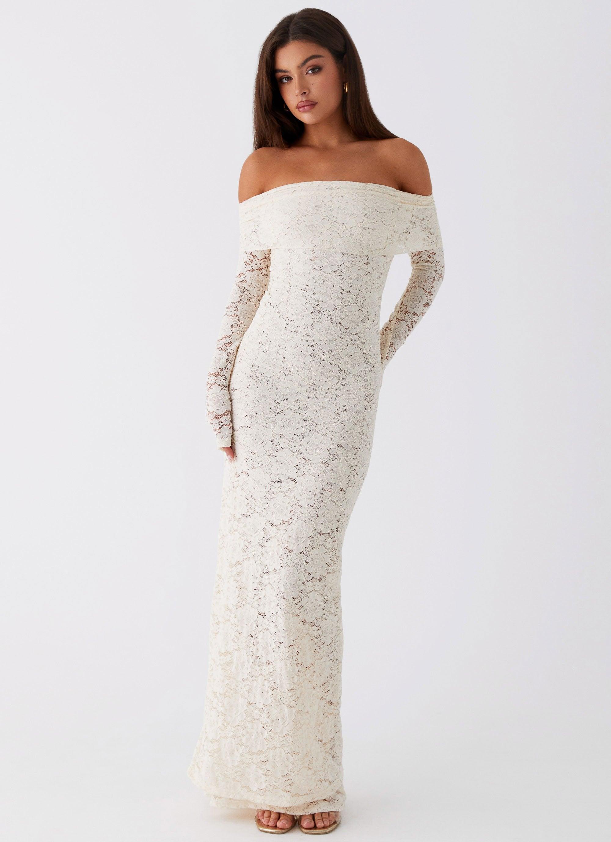 Yours Always Lace Maxi Dress - Ivory Product Image