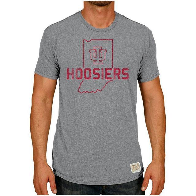 Mens Original Retro Brand Heather Gray Indiana Hoosiers Vintage Tri-Blend T-Shirt Product Image