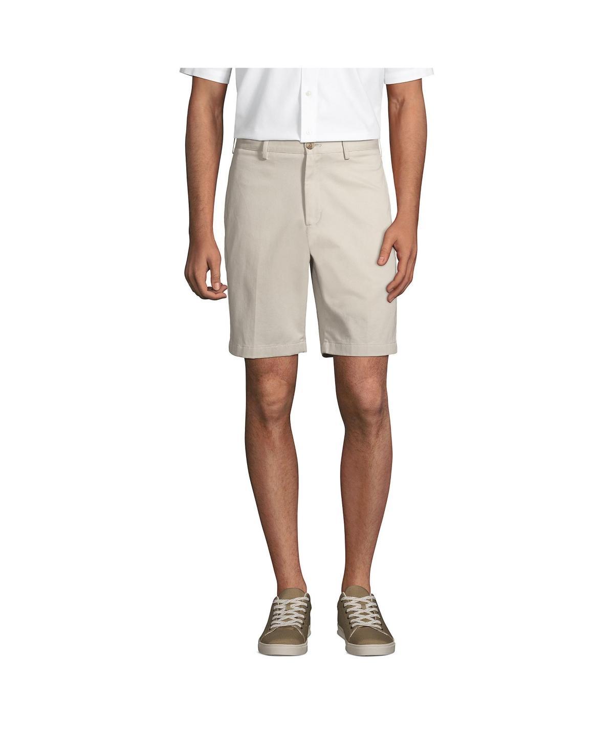 Mens Lands End Classic-Fit 9-inch No-Iron Chino Shorts Product Image