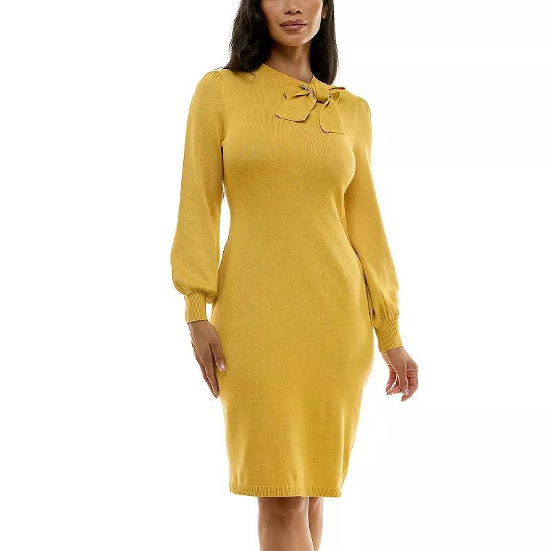 Womens Nina Leonard Column Sweater Dress Product Image