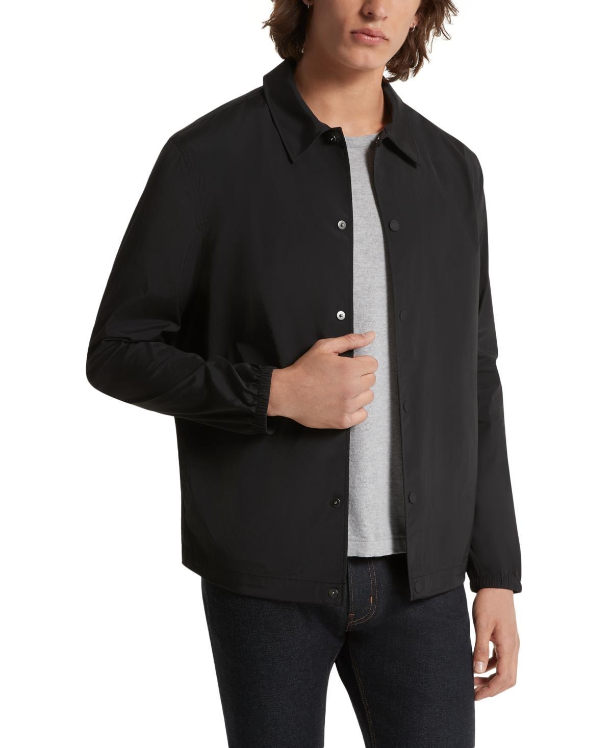 Michael Kors Mens Snap-Front Nylon Shirt Jacket Product Image