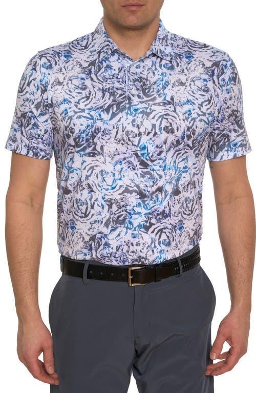 Robert Graham Abstract Rose Floral Performance Golf Polo Product Image