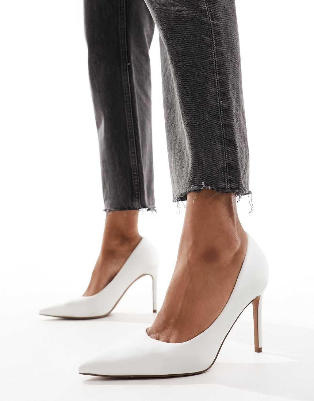 ASOS DESIGN Paphos pointed high heeled pumps Product Image