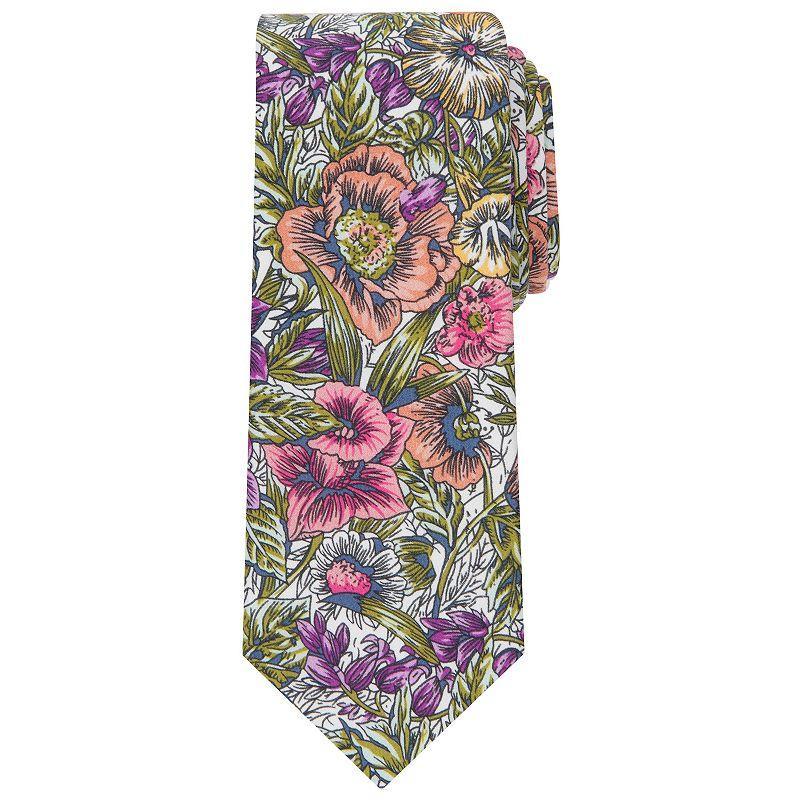 Mens Bespoke Floral Skinny Tie Product Image