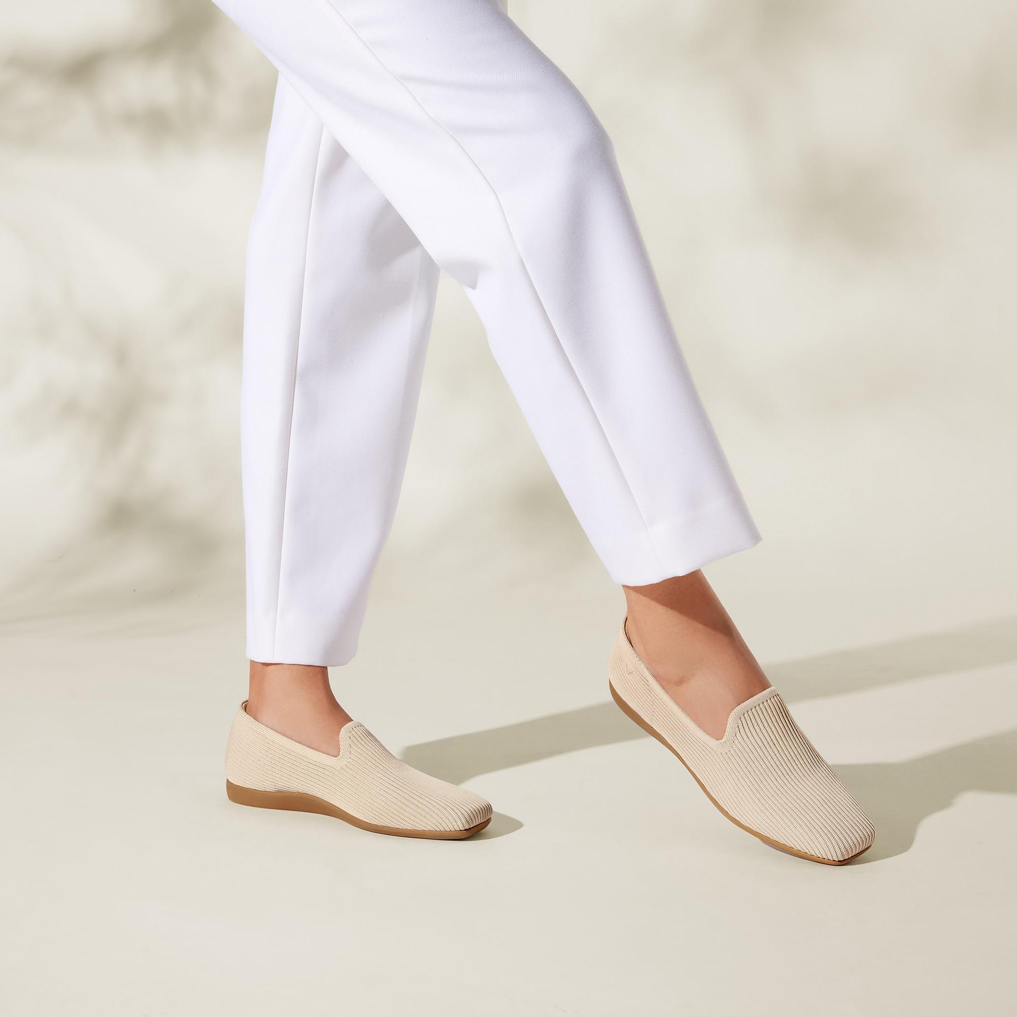 Water-Repellent Square-Toe Loafers (Samantha Walker) Product Image