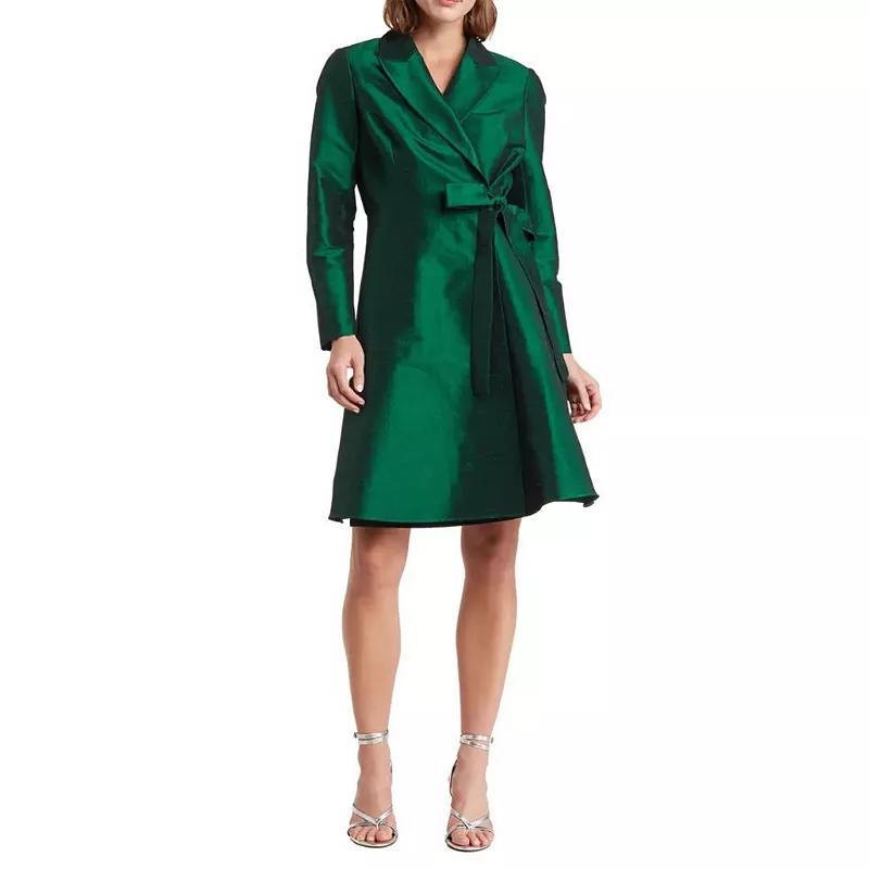 Womens Focus By Shani Dupioni Wrap Dress Product Image