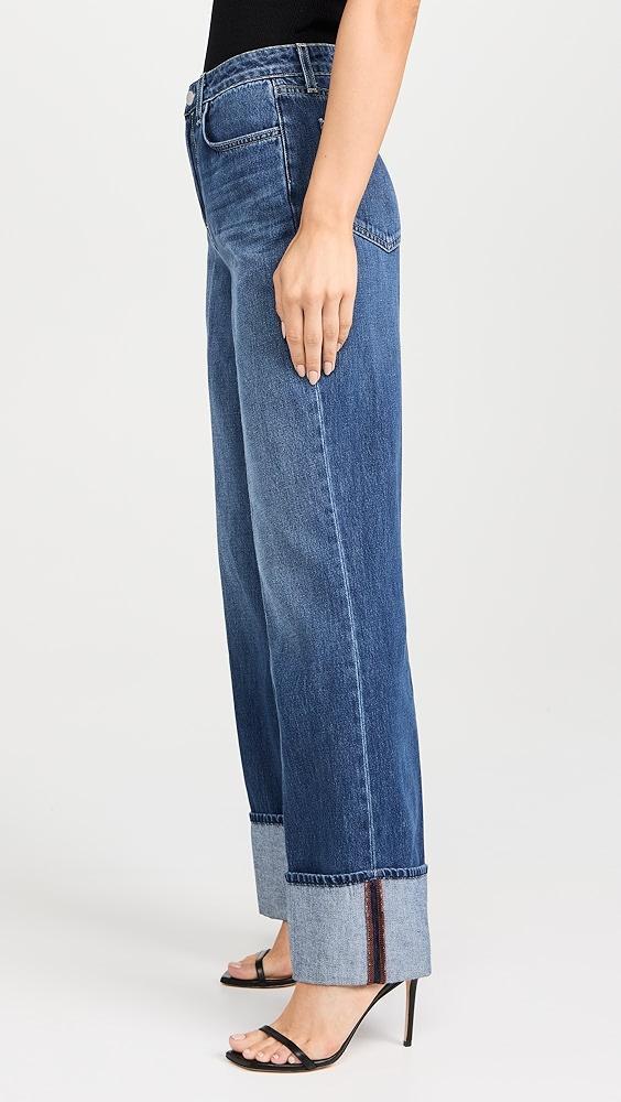 L'AGENCE Miley Cuffed Wide Leg Jeans | Shopbop Product Image