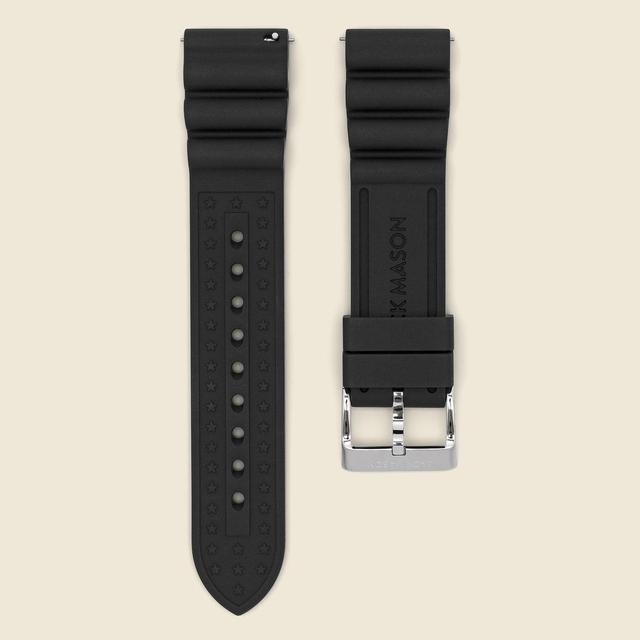 Rubber Watch Strap 22MM - Black Product Image