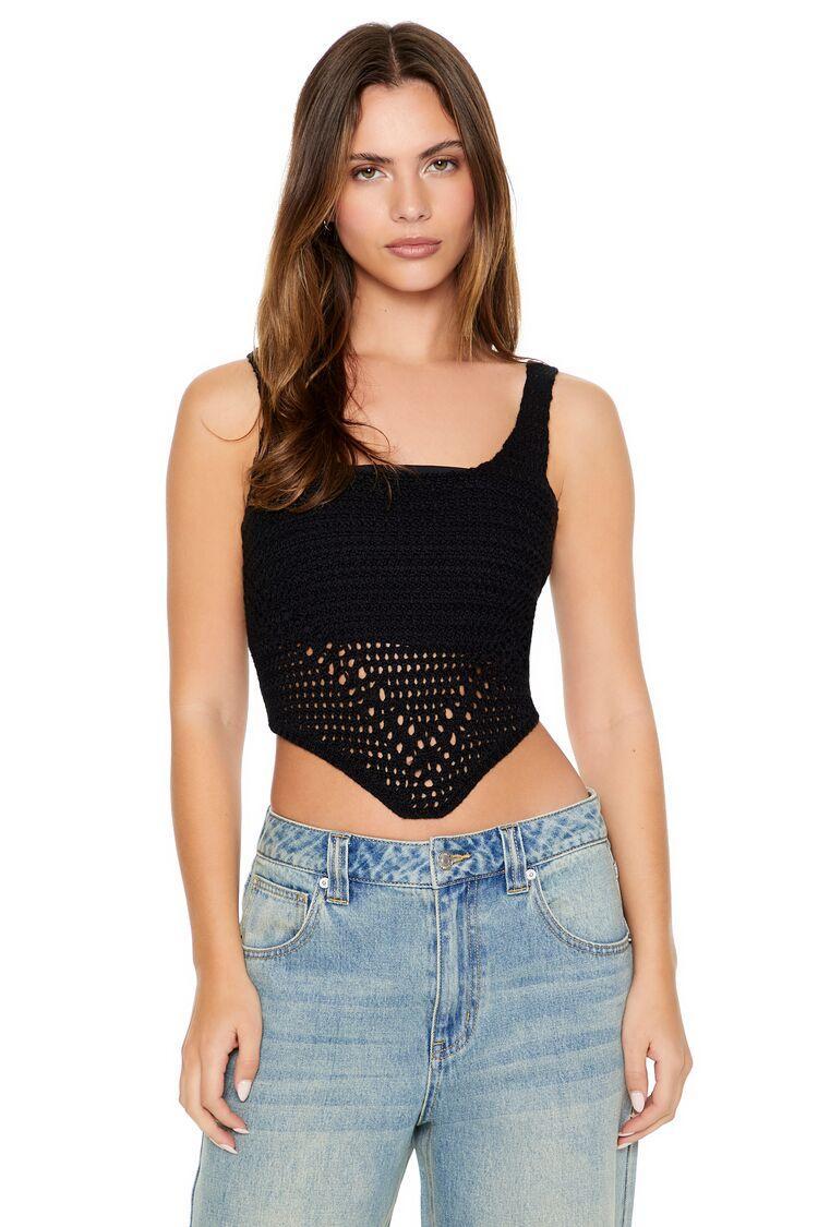 Cropped Crochet Tank Top | Forever 21 Product Image