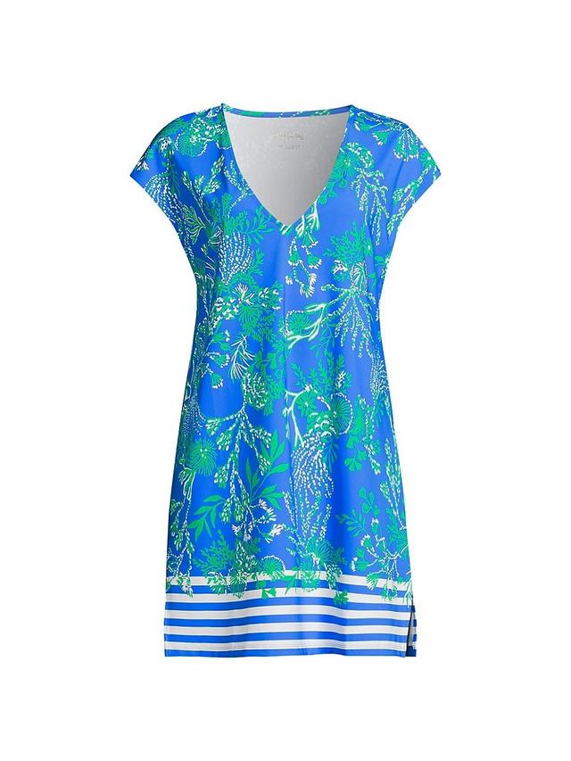 Womens Talli Botanical Reef V-Neck Cover-Up Product Image