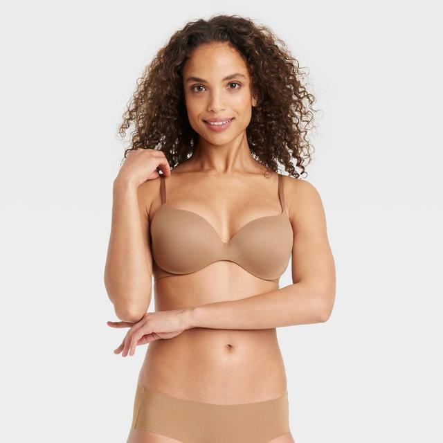 Womens Luxury Collection Embedded Wire Demi Bra - Auden Brown 34C Product Image