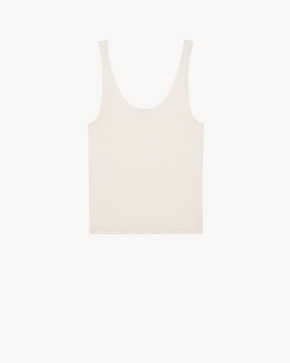 tank top in cashmere, wool, and silk | Saint Laurent | YSL.com Product Image