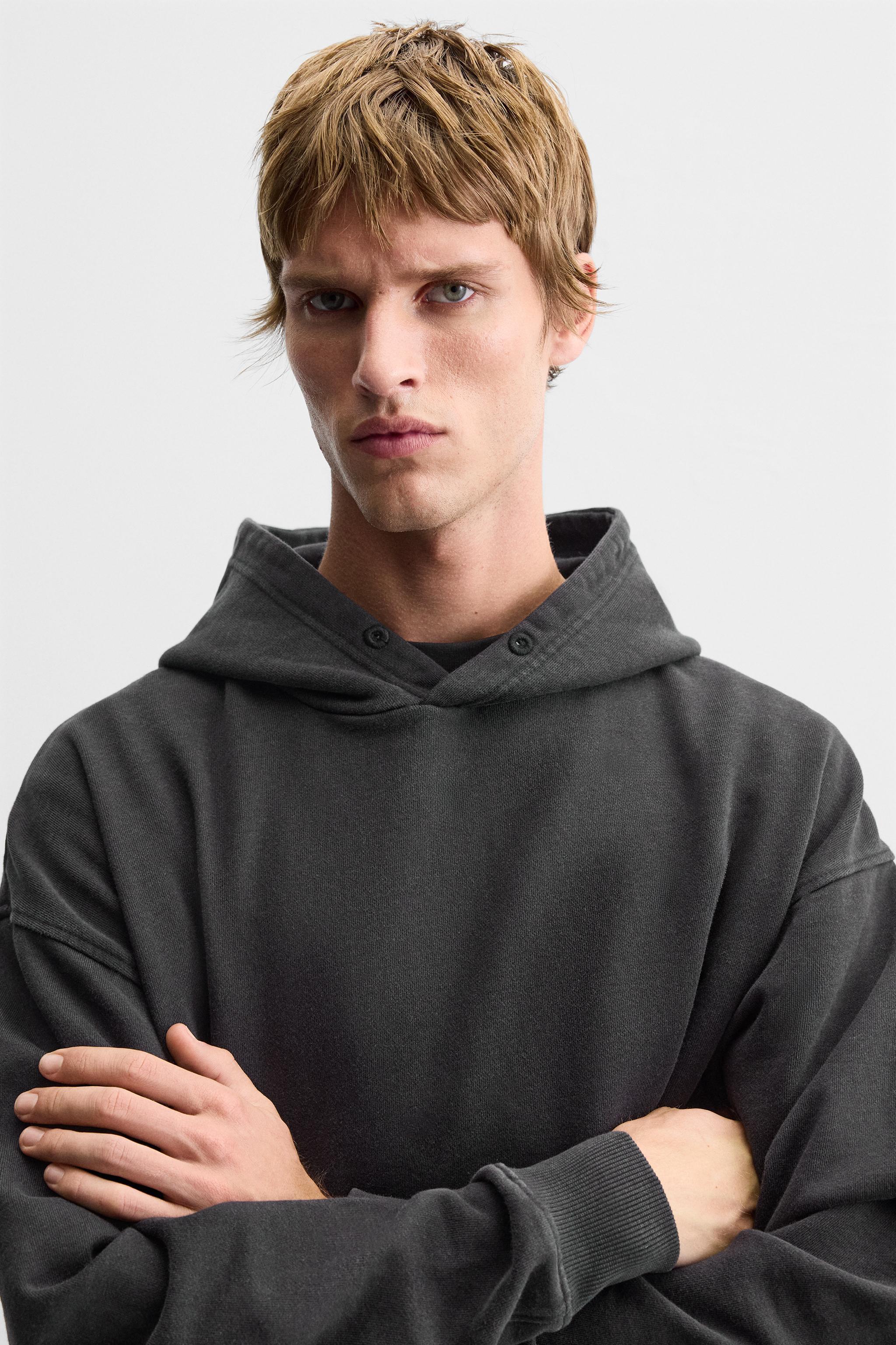 BOXY FIT WASHED SWEATSHIRT Product Image