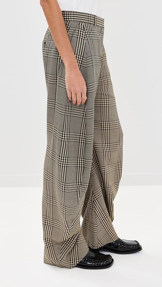 Acne Studios Plaid Summer Suit Trousers | Shopbop Product Image