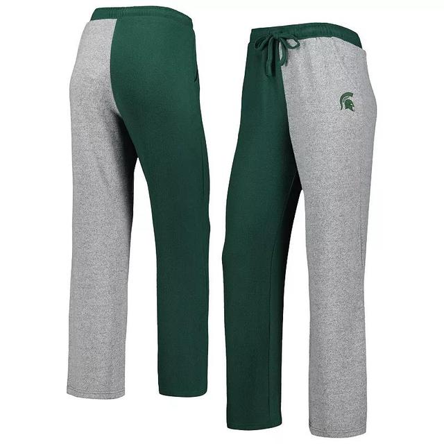 Womens ZooZatz Green Michigan State Spartans Colorblock Cozy Tri-Blend Lounge Pants - Green Product Image