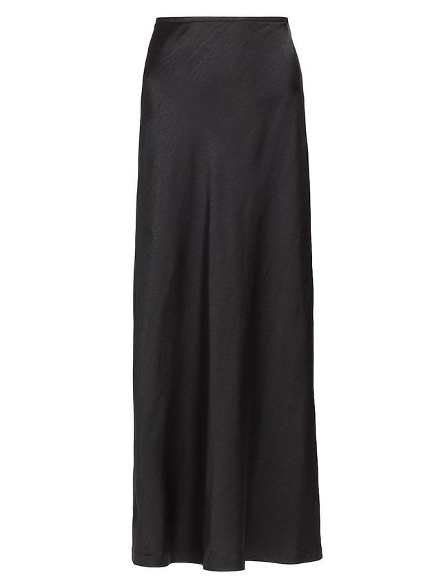 Womens Dominique Satin Maxi Skirt Product Image