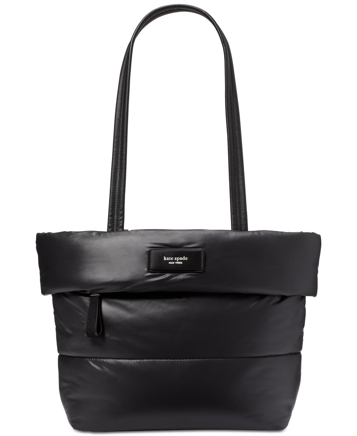 Kate Spade New York Puffed Puffy Fabric Small Tote Handbags Product Image