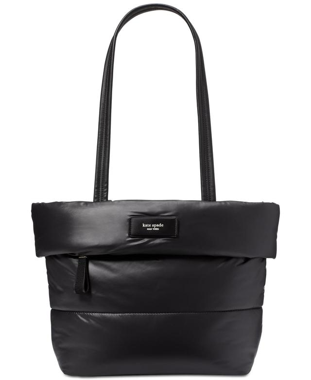 Kate Spade New York Puffed Puffy Fabric Small Tote Handbags Product Image