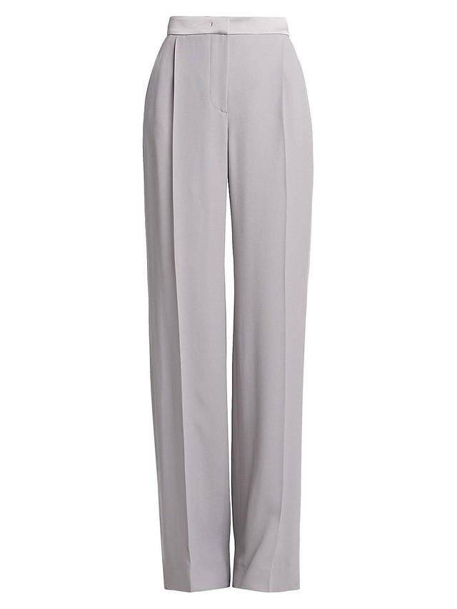 Womens Pleated Relaxed-Fit Trousers Product Image