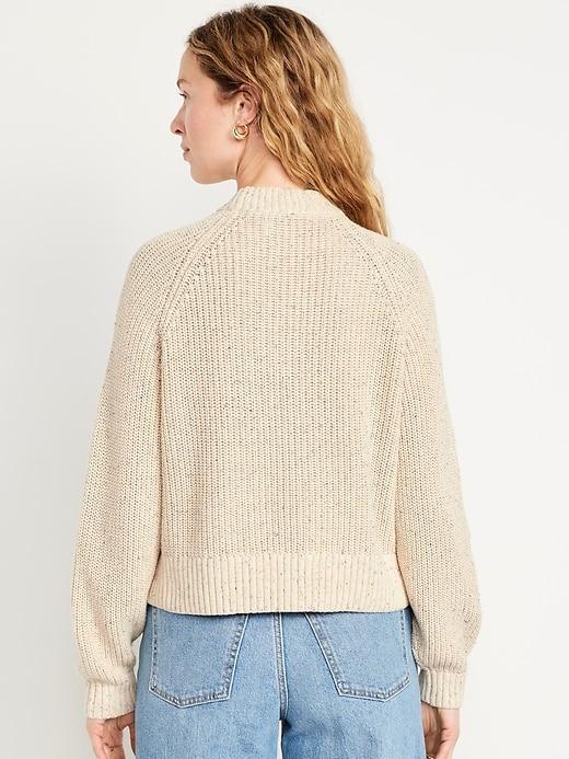 Shaker Stitch Crop Sweater Product Image