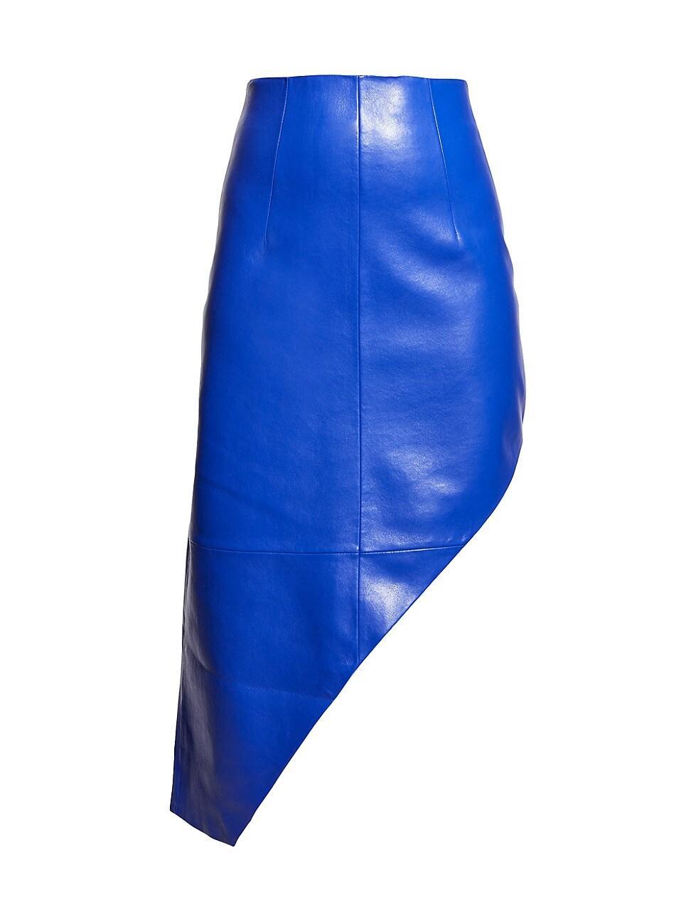 Womens Fallon Recycled Leather Skirt Product Image