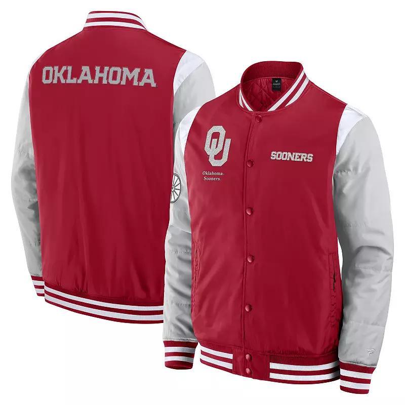 Mens Fanatics Crimson Oklahoma Sooners ElementsElite Full-Snap Jacket Product Image