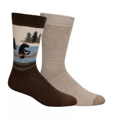 Columbia Men's Barely There Medium Weight Thermal Socks - 2 Pack- Product Image