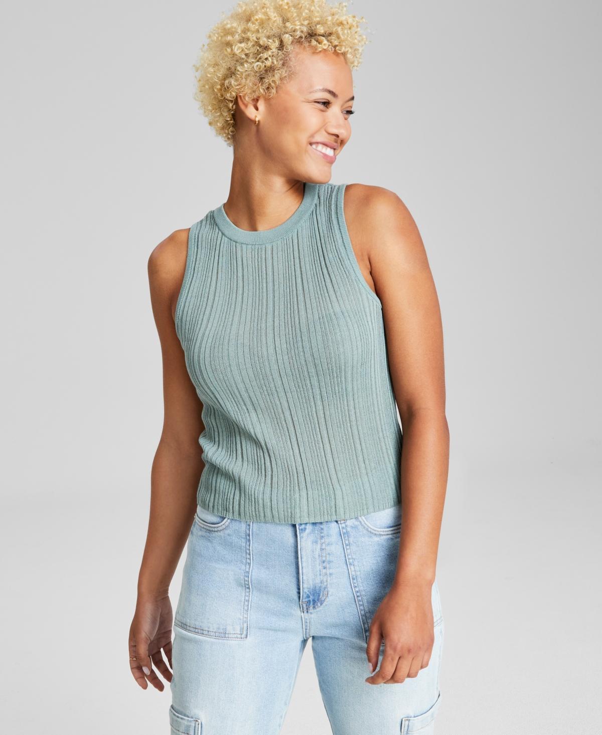 And Now This Womens Ribbed Sweater Tank Top, Created for Macys Product Image