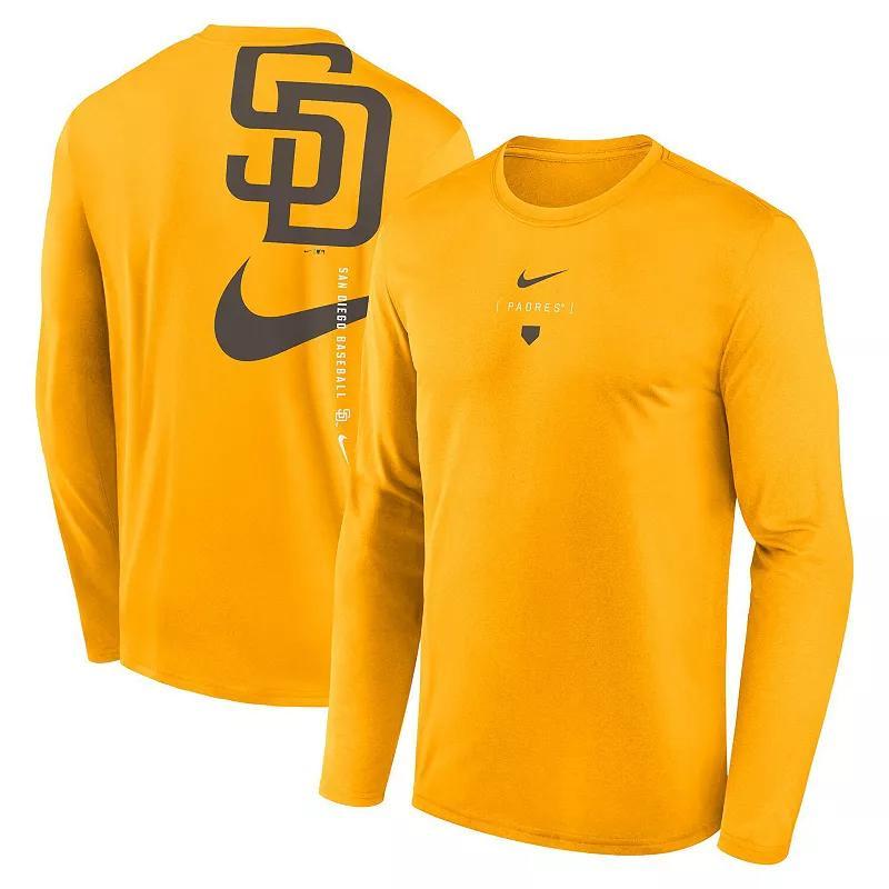 Mens Nike San Diego Padres Large Swoosh Back Legend Performance T-Shirt Product Image