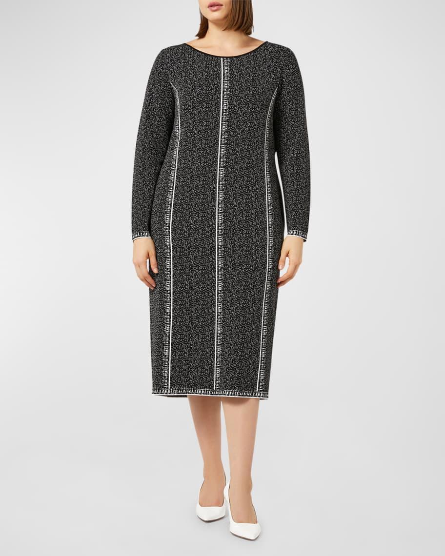 Plus Size Tantalo Speckled Knit Midi Dress Product Image