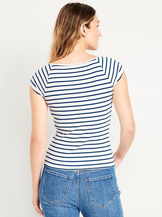 Fitted Ribbed Top Product Image