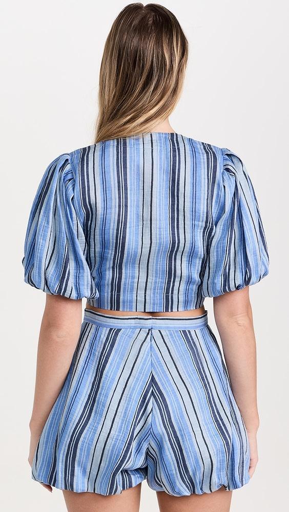 Lisa Marie Fernandez Pouf Tie Blouse | Shopbop Product Image