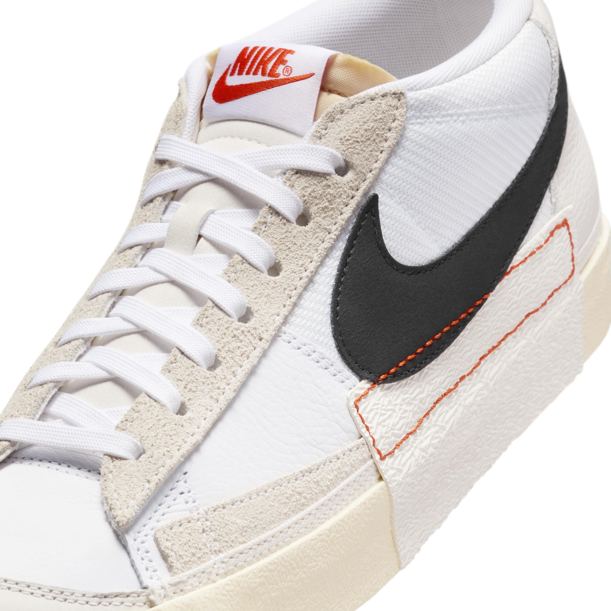 Nike Mens Nike Blazer Low Pro Club - Mens Basketball Shoes White/Black/Beach Product Image