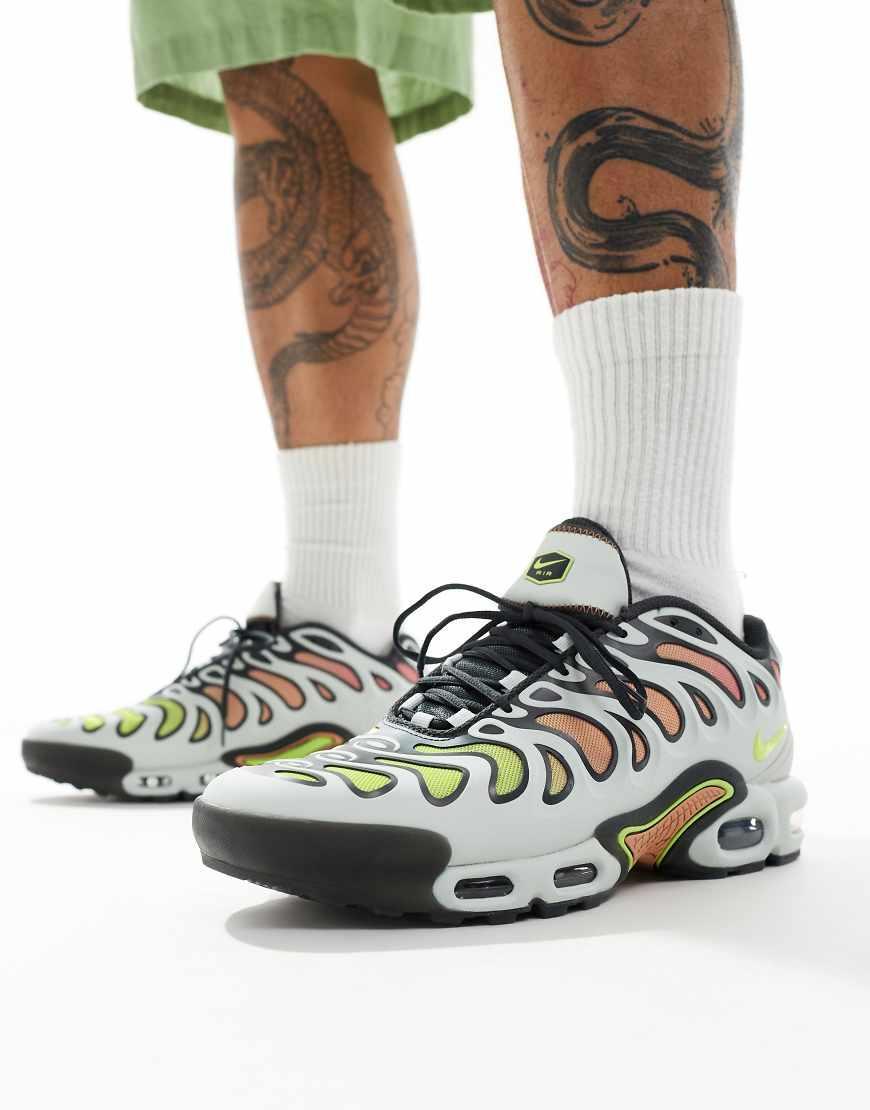 NIKE Air Max Plus Drift Sneakers In Gray And Multi Product Image