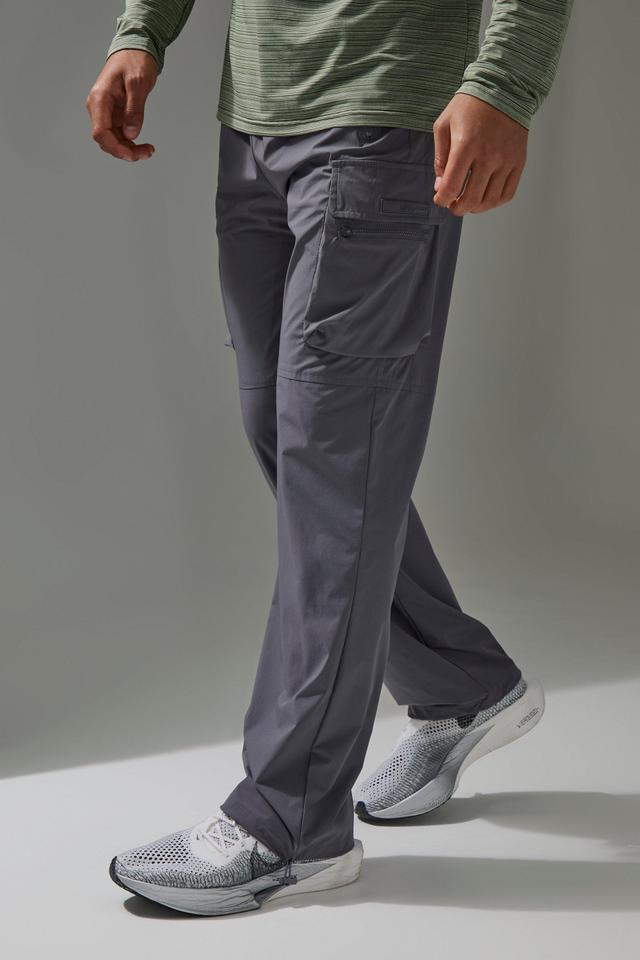 Man Active Cargo Wide Leg Sweatpants | boohooMAN USA Product Image