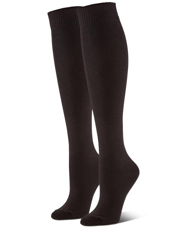 Hue Flat Knit Knee Socks, Set of 3 Product Image