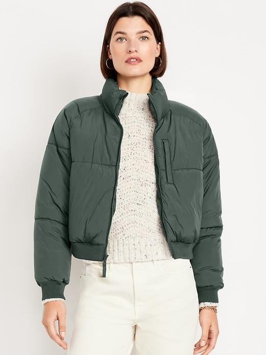 Oversized Crop Puffer Jacket Product Image